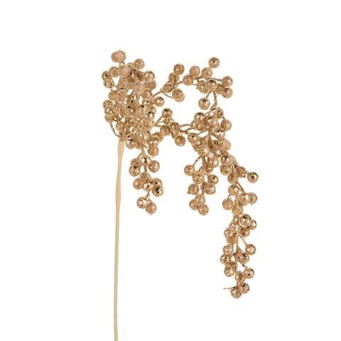 31" Platinum Glitter Hanging Berry Spray, shoptreeboutique.com