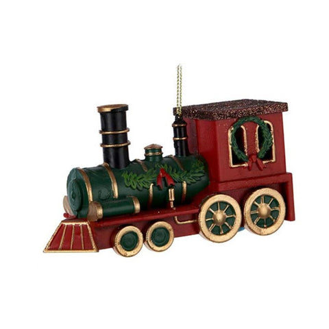 Green Christmas Train Ornaments by Kurt Adler, shoptreeboutique.com