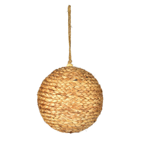 5.5" Natural Braided Hemp Ball Ornament