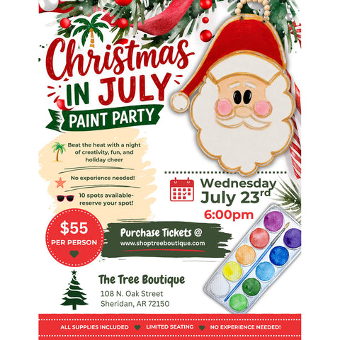 Christmas Painting Party at The Tree Boutique