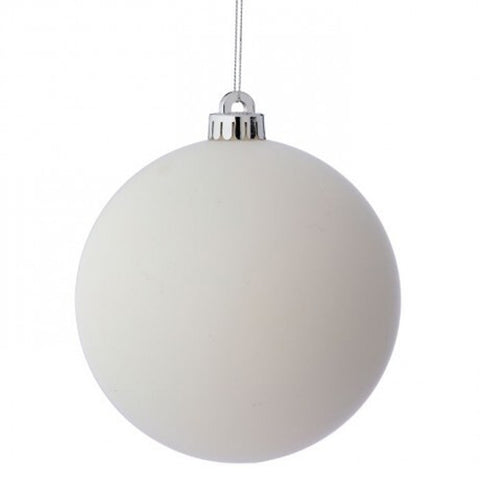 White Christmas ball Ornament, thetreeboutique.ai