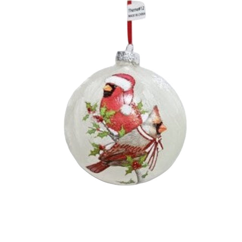 5" Cardinal Glass Ball Ornament, shoptreeboutique.com