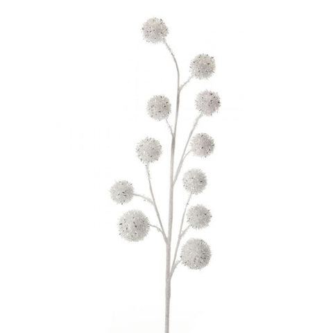 26" Glitter Tinsel Ball Spray