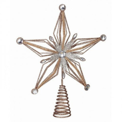 12.5" Glitter Jewel Star Tree Topper, shoptreeboutique.com