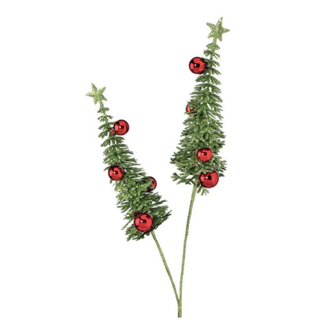 26" Glitter Tree with WP Ball x2 Spray, thetreeboutique.ai