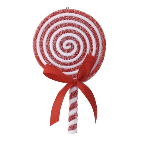 7" Acrylic Lollipop with Bow Ornament, thetreeboutique.ai