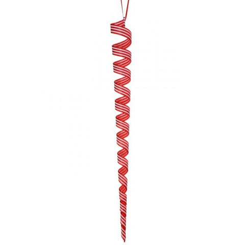 24" Acrylic Peppermint Ribbon Icicle Ornament