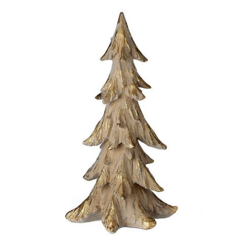 20"Resin Frosted Gold Tree, thetreeboutique.ai