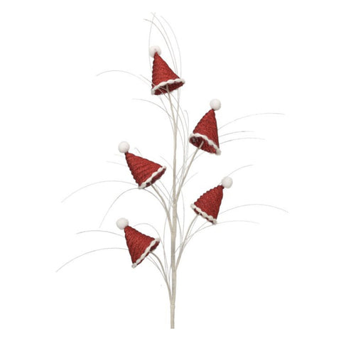 29"Glitter Whimsy Santa Hat Spray X5, thetreeboutique.ai