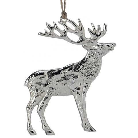 5" Aluminum Hanging Deer Ornament