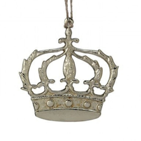 4" Aluminum Crown Ornament, shoptreeboutique.com