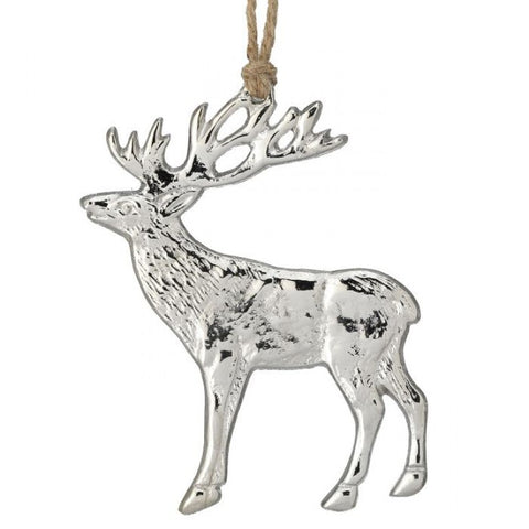4" Aluminum Hanging Deer Ornament