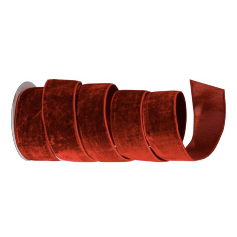 2.5"X10Y Sheldon Velvet Metallic Back Ribbon, thetreeboutique.ai