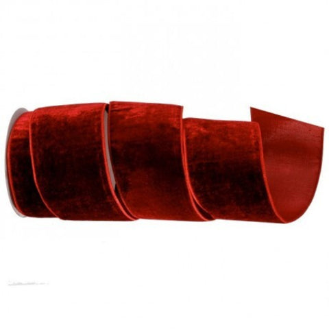 4" Sheldon Velvet Metallic Back Ribbon-shoptreeboutique.com