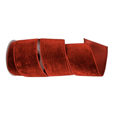 4"x10Y Sheldon Velvet Metallic Back Ribbon, thetreeboutique.ai
