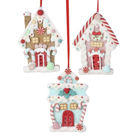 5" Clay Holiday Sweets House Ornament
