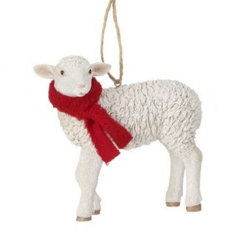 5" Christmas Sheep Stepping Ornament, shoptreeboutique.com