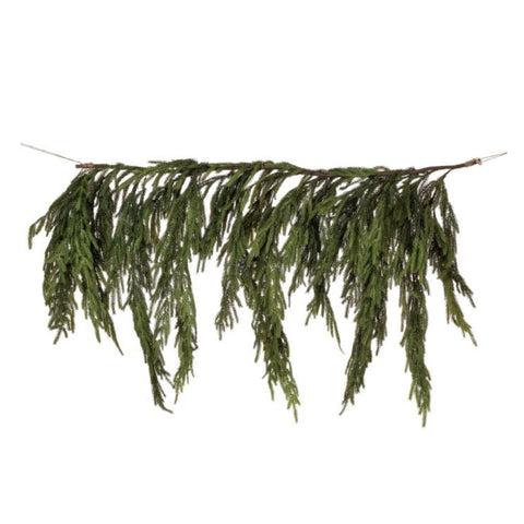 40 X 27" Real Touch Norfolk Pine Dripping Garland, thetreeboutique.ai