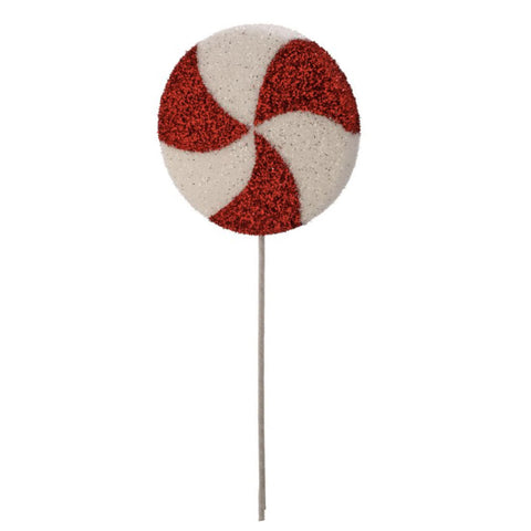 26" Glitter Lollipop on Stick - Stripe, thetreeboutique.ai