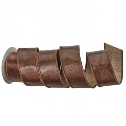 2.5" Faux Leather Jute Ribbon, shoptreeboutique.com