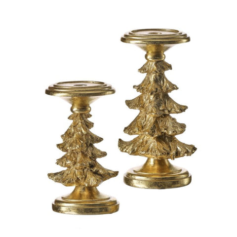 8.5" Resin XMas Tress Candler Holder Set of 2, thetreeboutique,ai