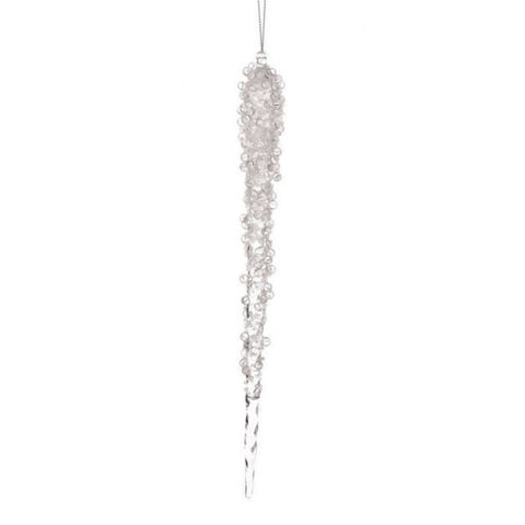 14" Iced Acrylic Icicle Ornament, thedecoratingtree.ai