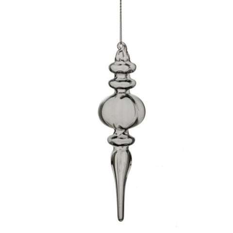 7.5" Smoky Glass Final Ornament - Round, thetreeboutique.ai