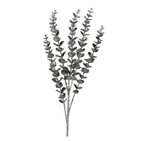 33" Glitter Eucalyptus Stem, thetreeboutique.ai