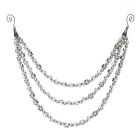 23" Triple Strand Acrylic Drop Garland, thetreeboutique.ai