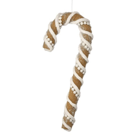 12" Gingerbread Candy Cane, thetreeboutique.ai