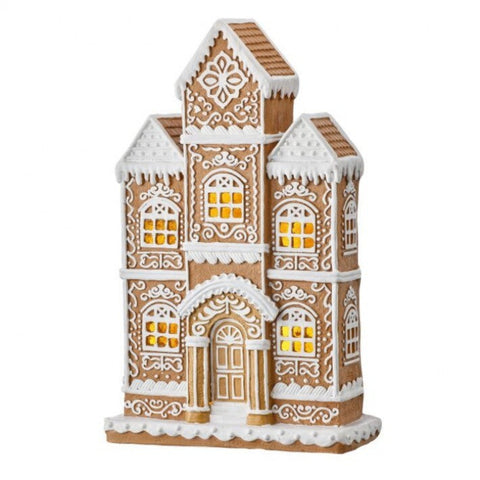 24" LED Sugar & Spice Tudor House, shoptreeboutique.com