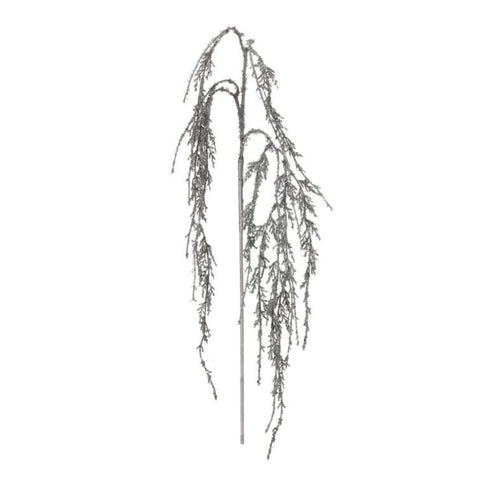 45" Iced Glitter Winter Amaranthus Spray, thetreeboutique.ai