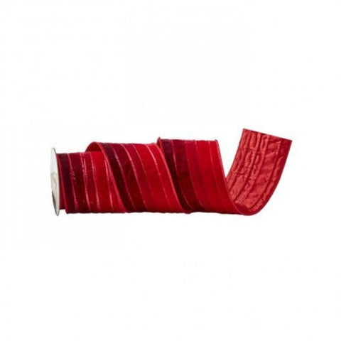 4" Velvet Ombre Ribbon - Red, shoptreeboutique.com