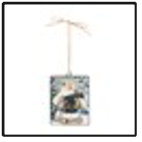 6" Woodland Santa Disc Ornament