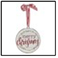 6" Merry Christmas Disc Ornament