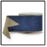 4" x 10 Yds Blue Velvet Ribbon