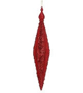 10.5" GLAMOUR STRIPE FINIAL  ORNAMENT