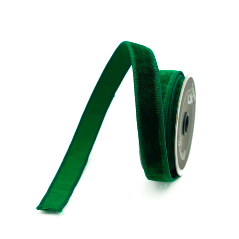 1" Emerald Velvet Ribbon \ 10 yards, shoptreeboutique.com
