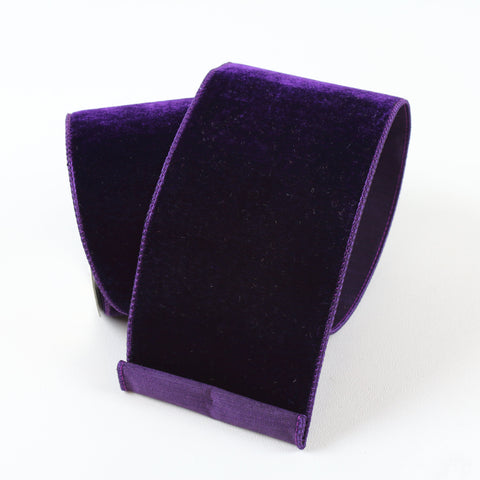 2.5" Purple Velvet Ribbon \ 10 yards, shoptreeboutique.com