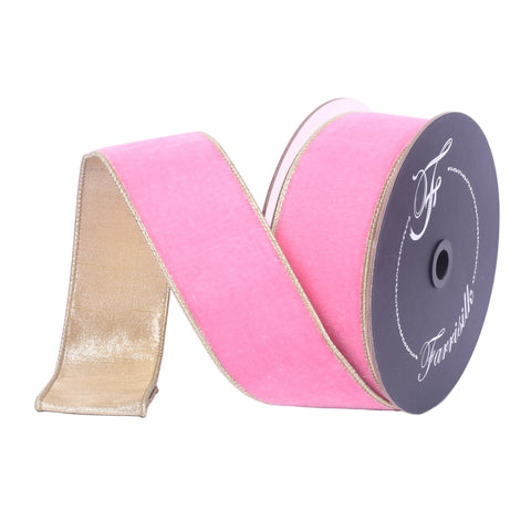 2.5" Bubblegum Flashy Velvet Ribbon \ 10 yards, shoptreeboutique.com
