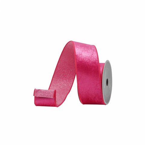 2.5" Hot Pink Plush Stardust Ribbon \ 10 yards, shoptreeboutique.com