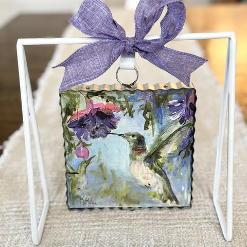Mini Art Hummingbird & Fuchsia, shoptreeboutique.com