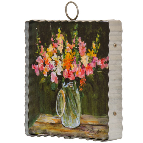 Mini Art Jar of Snapdragons, shoptreeboutique.com