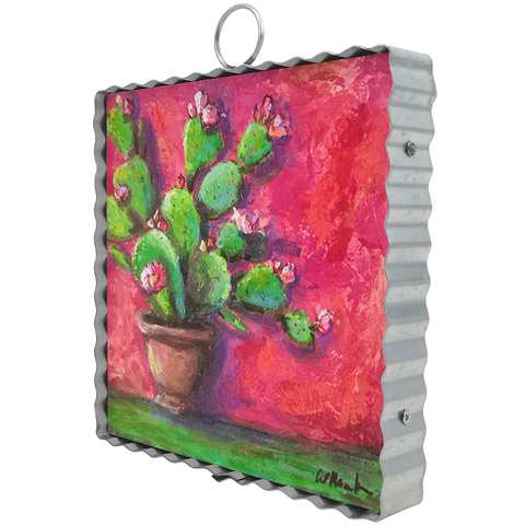Mini Art Mini Pink Potted Cactus