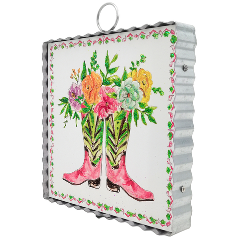Mini Art Pink Cowboy Boots, shoptreeboutique.com