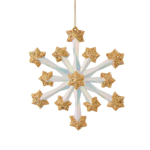 White Fireworks Snowflake Ornaments by Kurt Adler, shoptreeboutique.com
