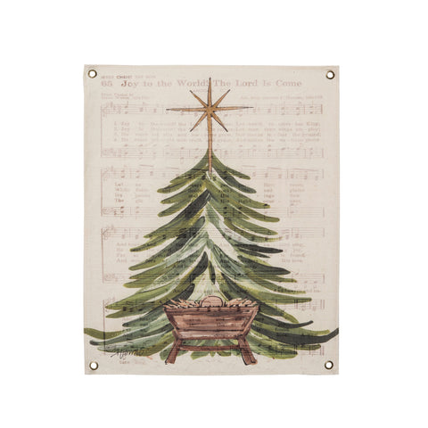 23" Fabric Manger Christmas Tree Wall Art, shoptreeboutique.com