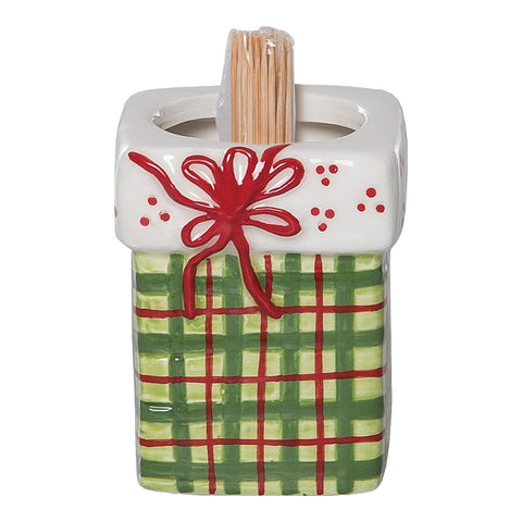 Ceramic Christmas Presents Toothpick Holder, shoptreeboutique.com
