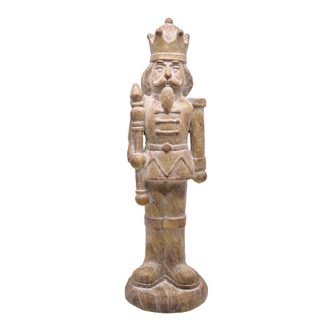 Oversized Wood-Finish Nutcracker Christmas Figurine, shoptreeboutique.com