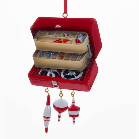 4.75" Resin Tackle Box Ornament, shoptreeboutique.com